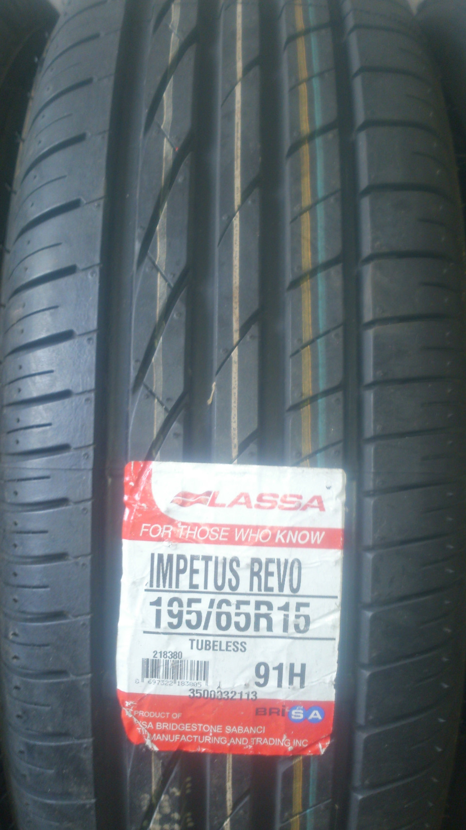 LASSA IMPETUS REVO 195/65R15 2