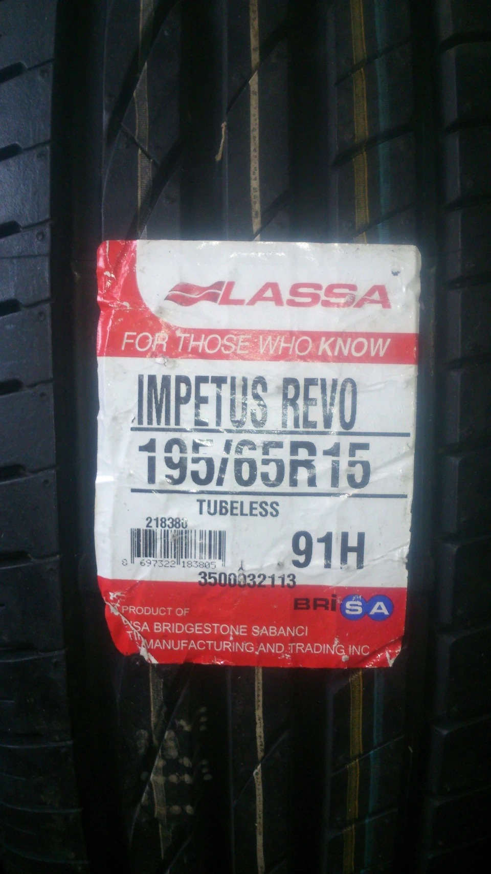 LASSA IMPETUS REVO 195/65R15