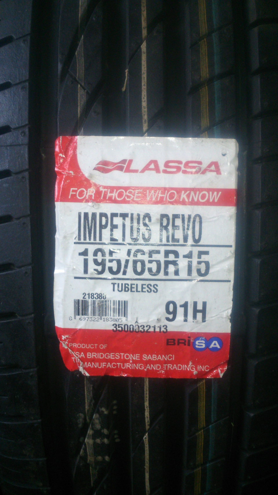 LASSA IMPETUS REVO 195/65R15 1