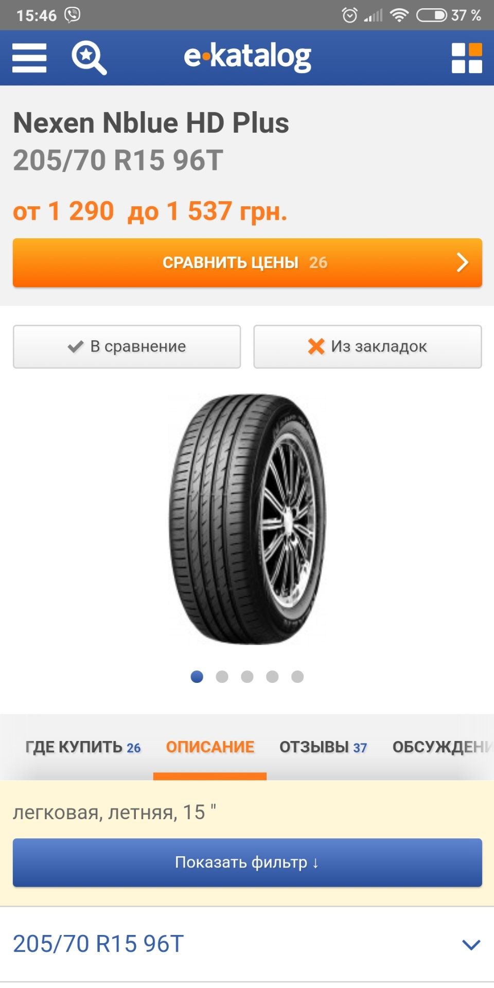 Вибір літньої гуми 2