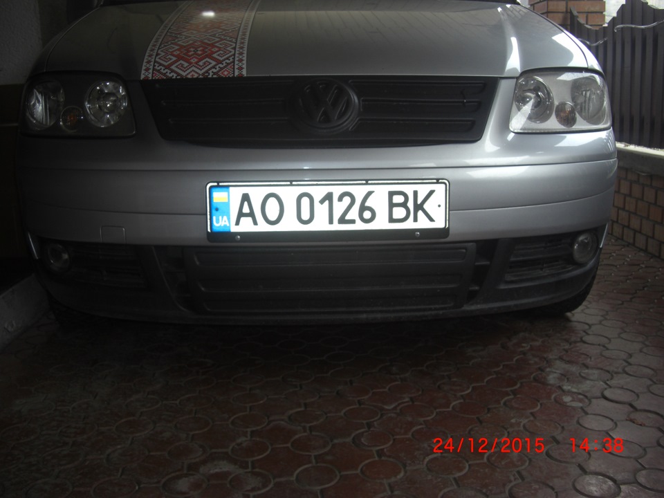 Зимова накладка, заглушка, захист на решітку VW Caddy, кадді 2
