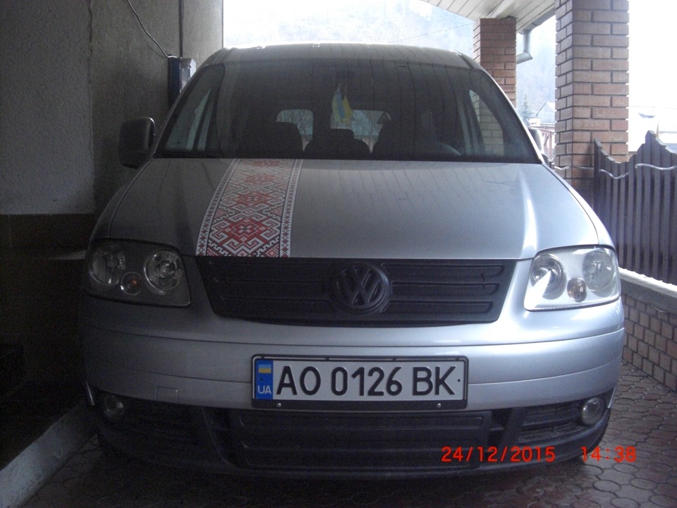 Зимова накладка, заглушка, захист на решітку VW Caddy, кадді 3