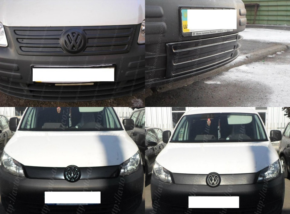 Утеплювач радіатора Volkswagen Caddy 2004 - 2010 (Намордник)2 частина 1
