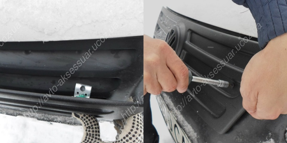 Утеплювач радіатора Volkswagen Caddy 2004 - 2010 (Намордник)2 частина 3