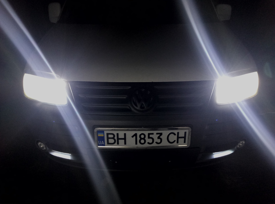 Заміна галогенових ламп далекого світла на LED 4