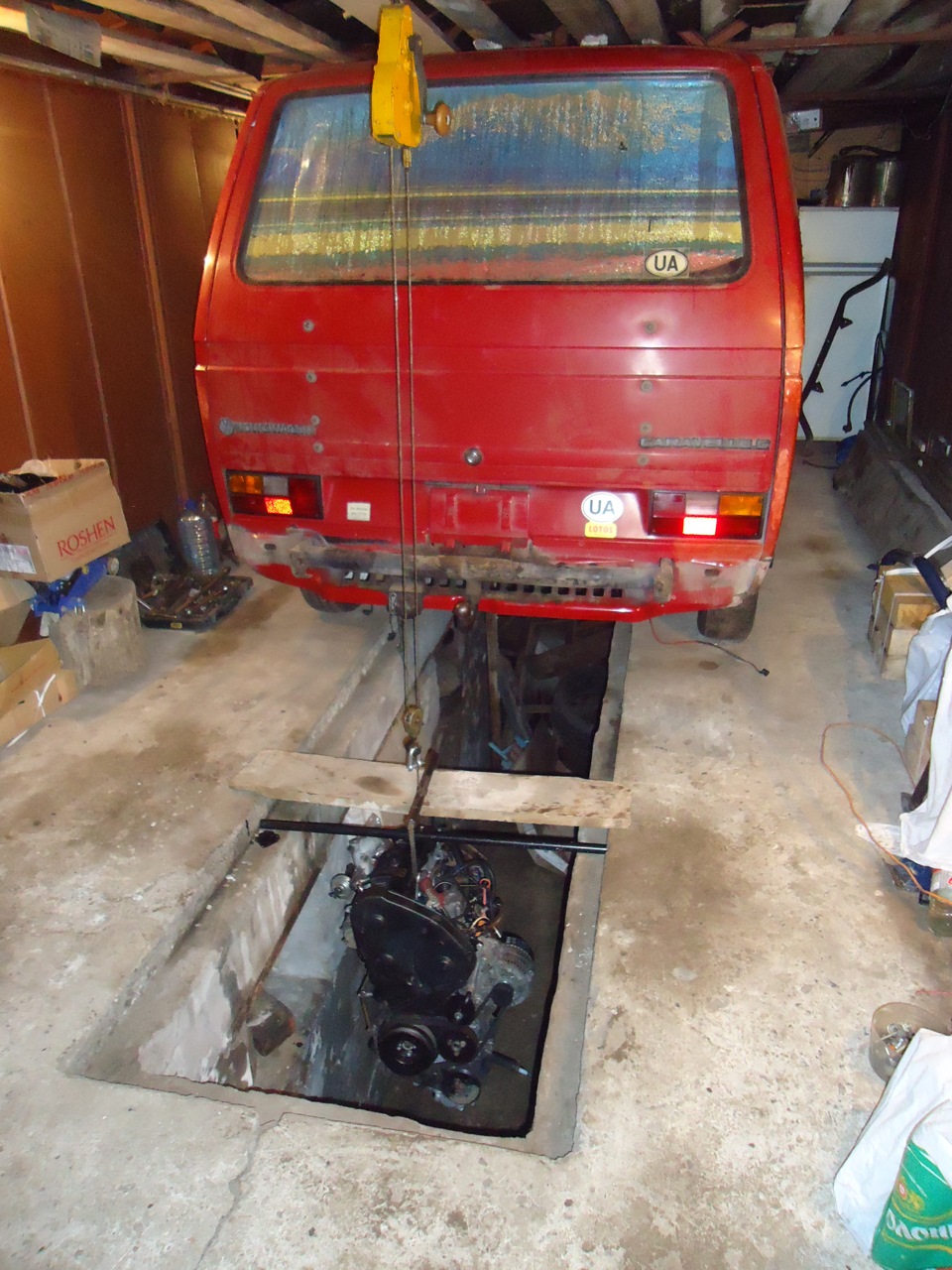 Установка двигуна 1.9 tdi 1Z 5