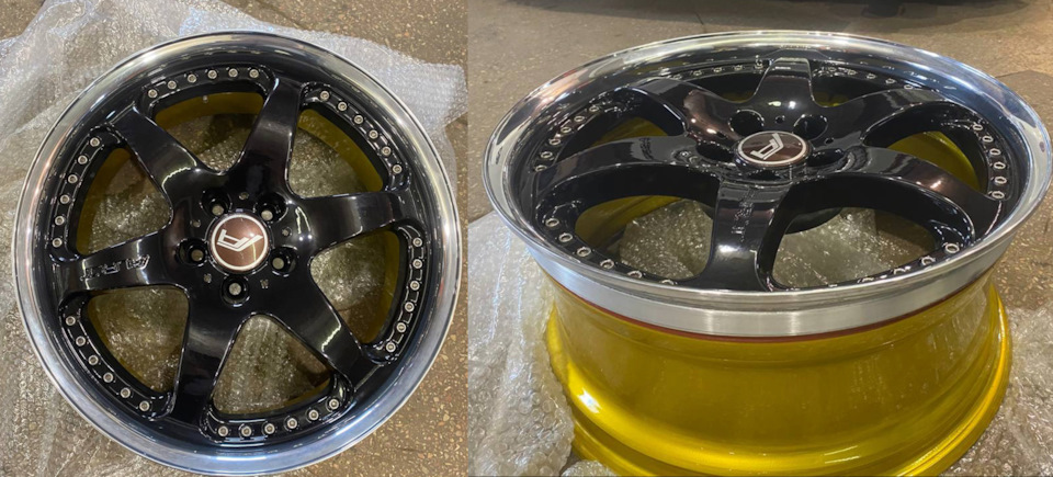 Кастом R19 диски з полицею BBS Denver RD252 (Custom: 3 Piece + Polished Lip) 5