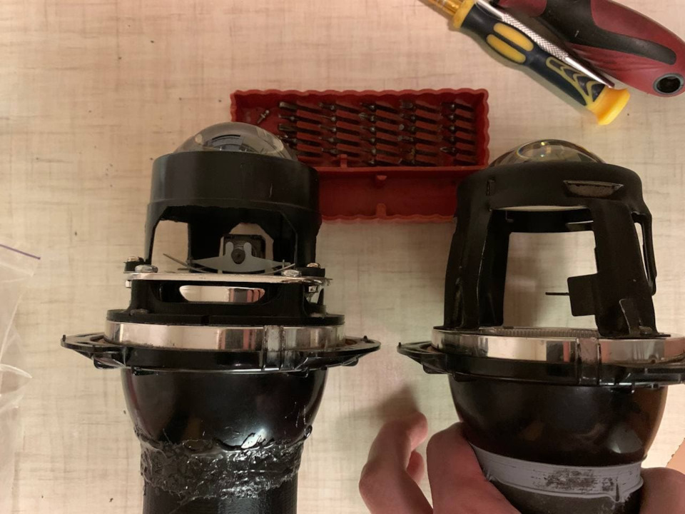 Встановлення bixenon у hella dual rounds (продовження) 3