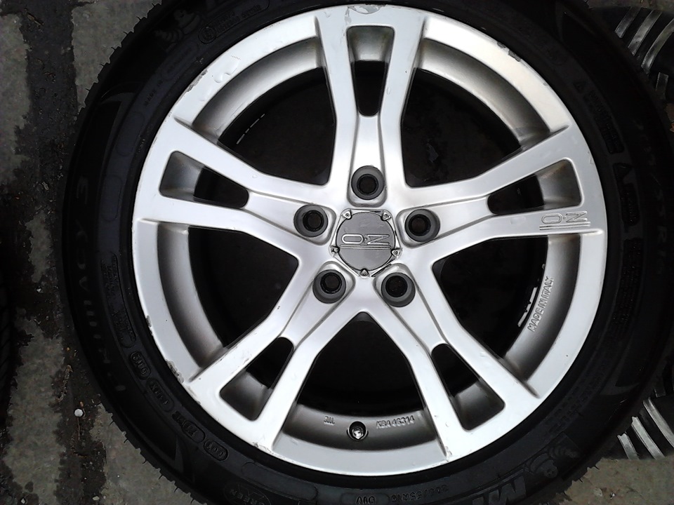 OZ Racing Palladio 7,5x16/5x112 ET35 DIA75 (З перехідним кільцем на DIA 57.1) + ContiVikingContact 5, 205/55R16, 94 (до 670 кг) T (до 190 км/год) 3