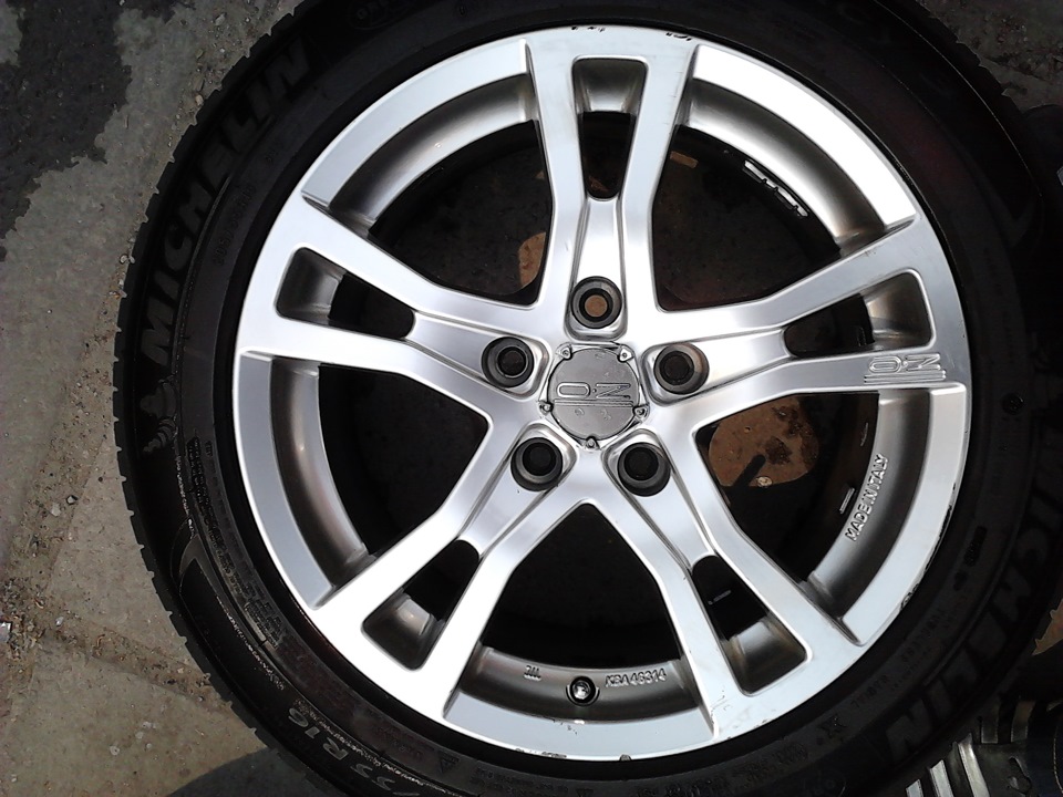 OZ Racing Palladio 7,5x16/5x112 ET35 DIA75 (З перехідним кільцем на DIA 57.1) + ContiVikingContact 5, 205/55R16, 94 (до 670 кг) T (до 190 км/год) 2