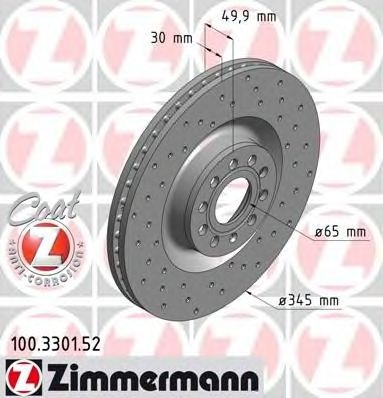 Тормозні диски Otto Zimmermann 100.3301.52 або VAG audi s3? 1