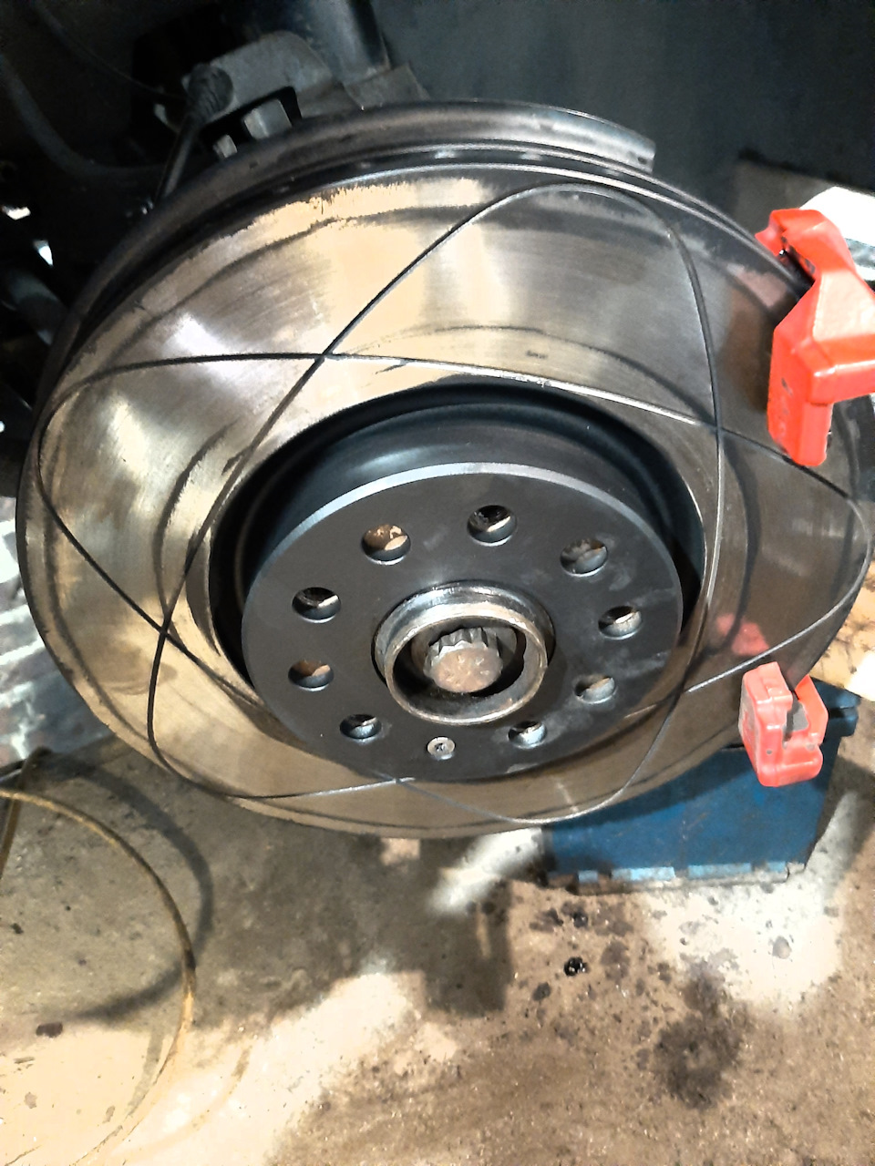 #19. Заміна передніх гальмівних дисків ATE PowerDisc 24.0325-0158.1+колодки ATE ceramic 13.047-07184.2 3