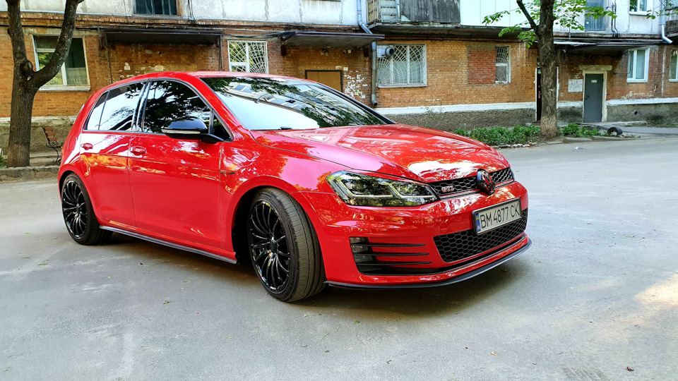 #15. Антихром емблем VW, шильдиків GTI. Установка кастом козирка. 2