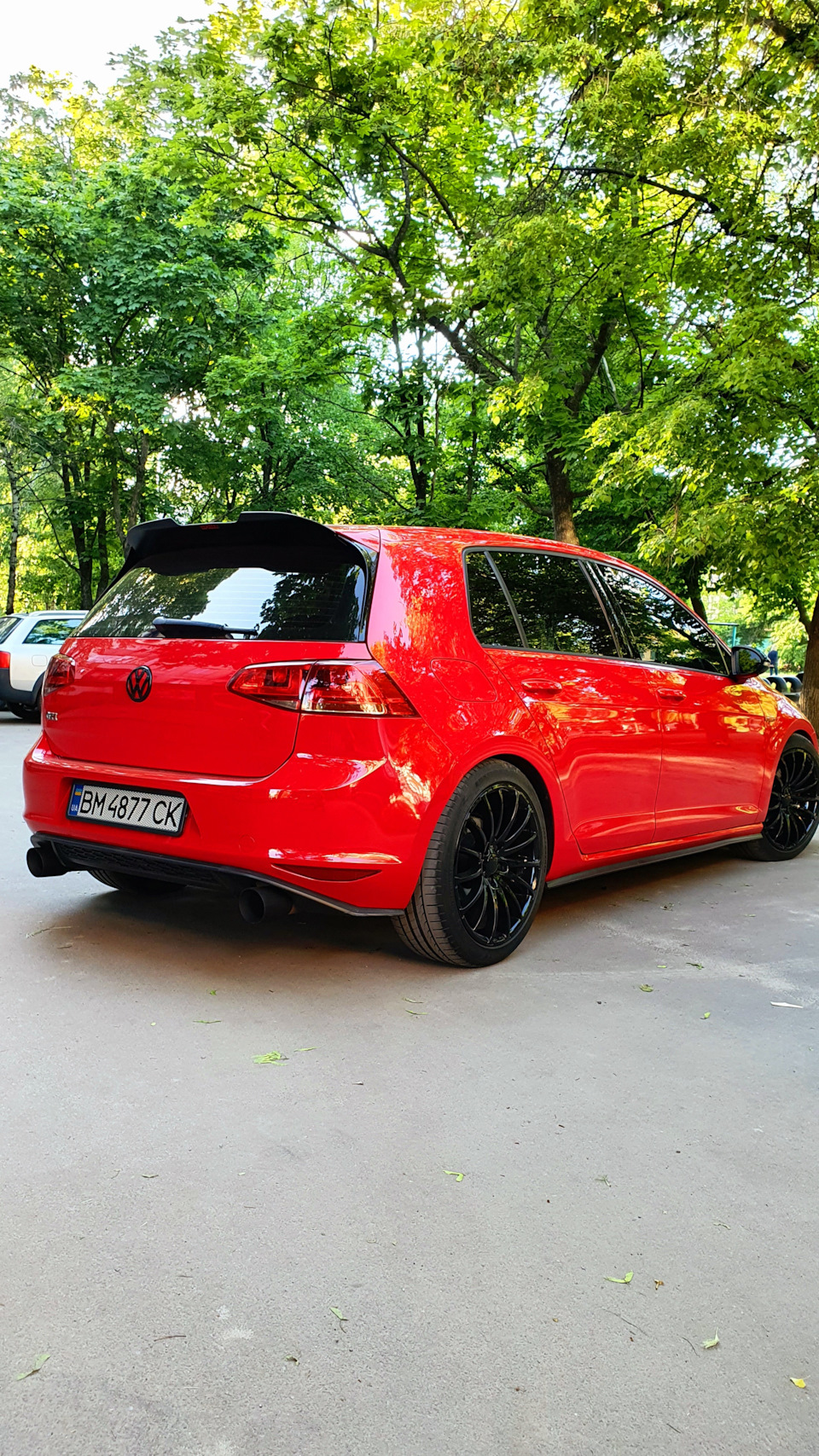 #15. Антихром емблем VW, шильдиків GTI. Установка кастом козирка. 5