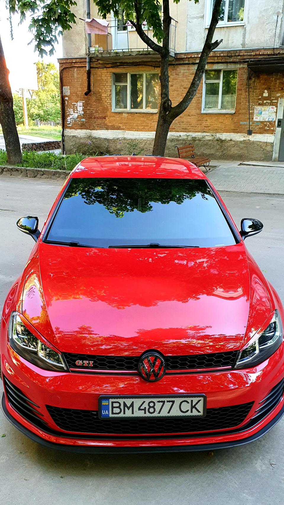 #15. Антихром емблем VW, шильдиків GTI. Установка кастом козирка. 3