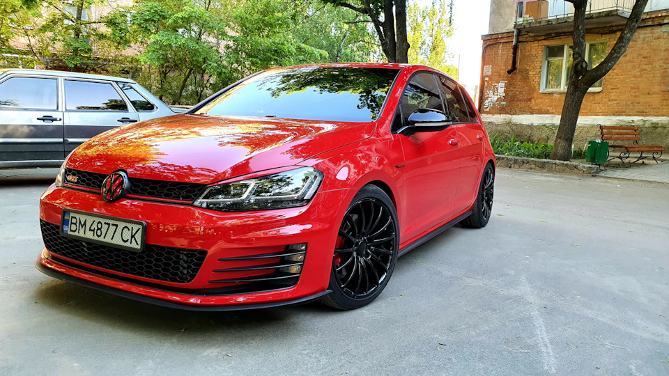 #15. Антихром емблем VW, шильдиків GTI. Установка кастом козирка. 1