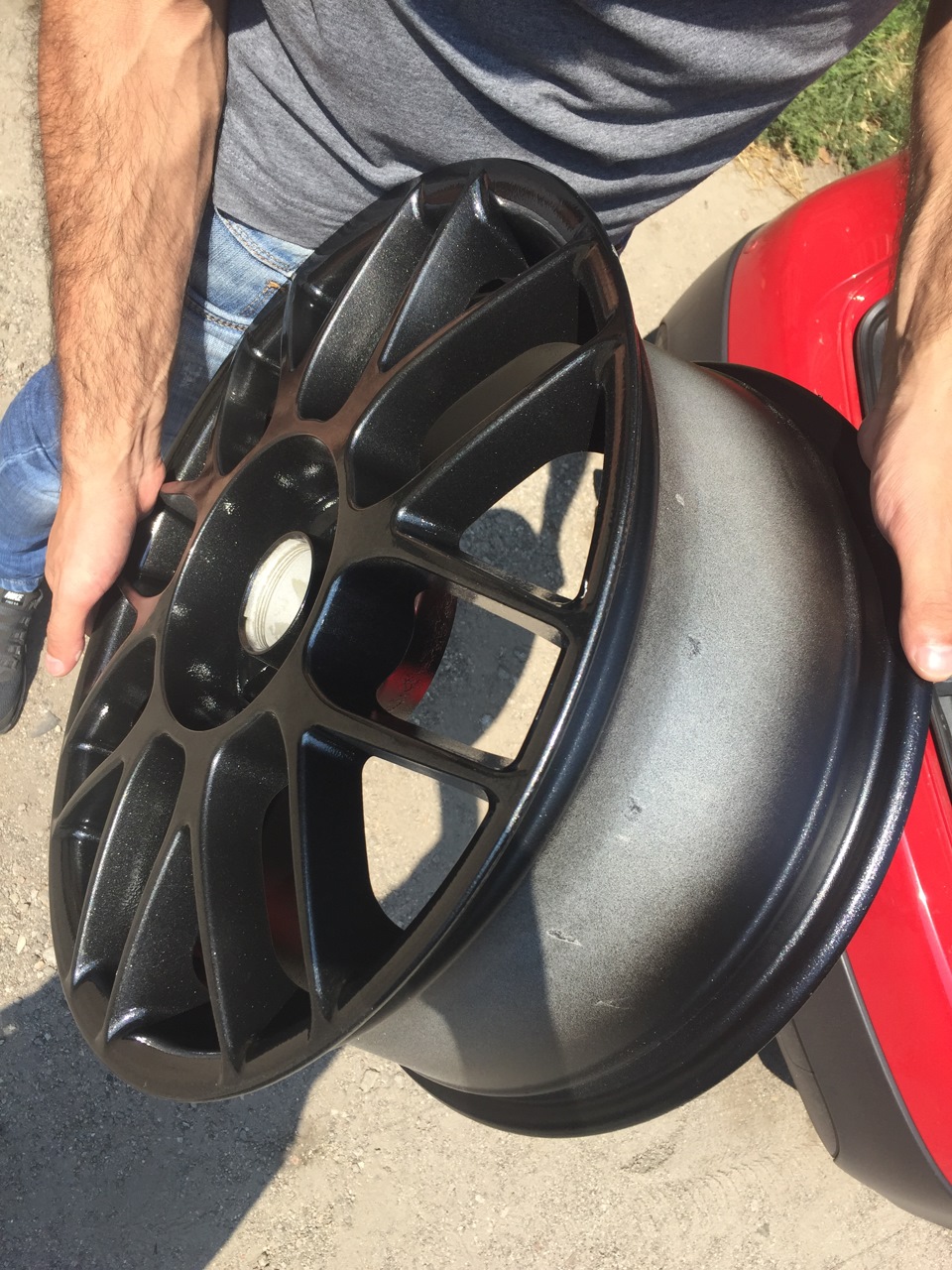 Зібрав з фарбування BBS + вага гуми PS3 225/45/17 2