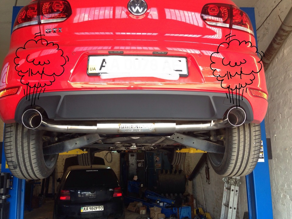 TURBO BACK EXHAUST 3 & de cat 1