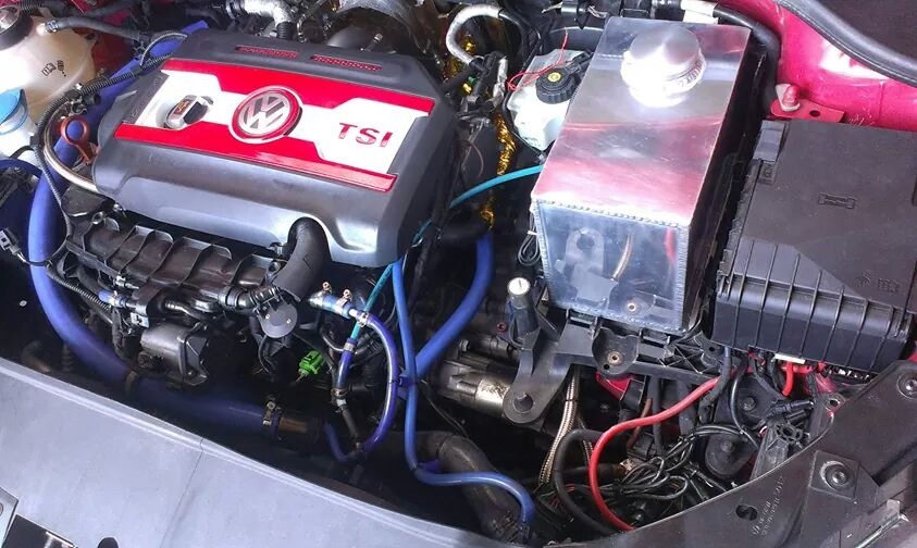 cold air intake injen modifed + methanol fuel tank 4