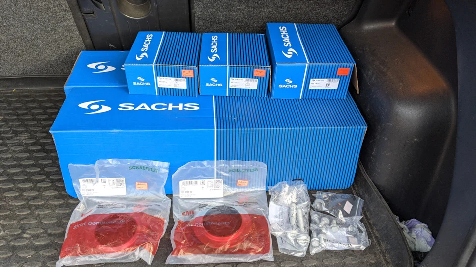 Заміна передніх амортизаторів на Sachs 317575
