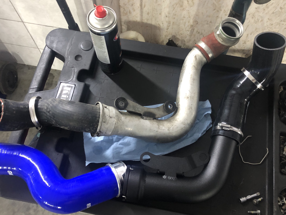 Встановлення пайпінгів інтеркулера та turbo muffler delete 4
