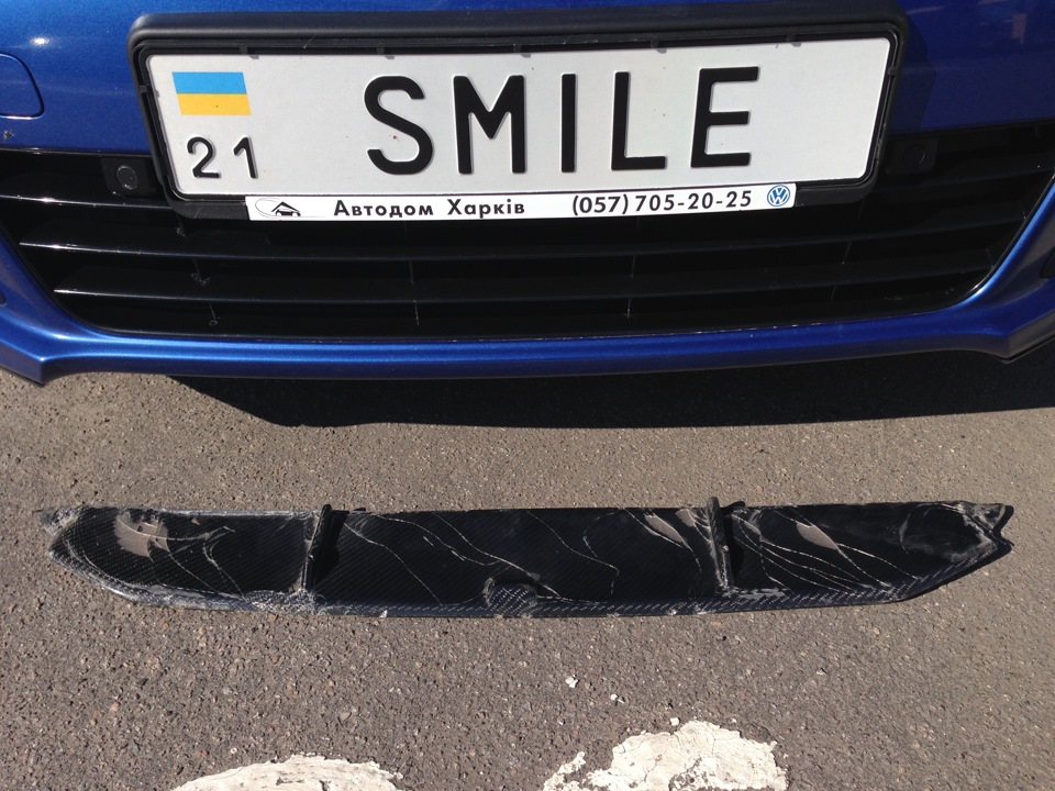 Карбоновий спліттер який не зміг :( 1
