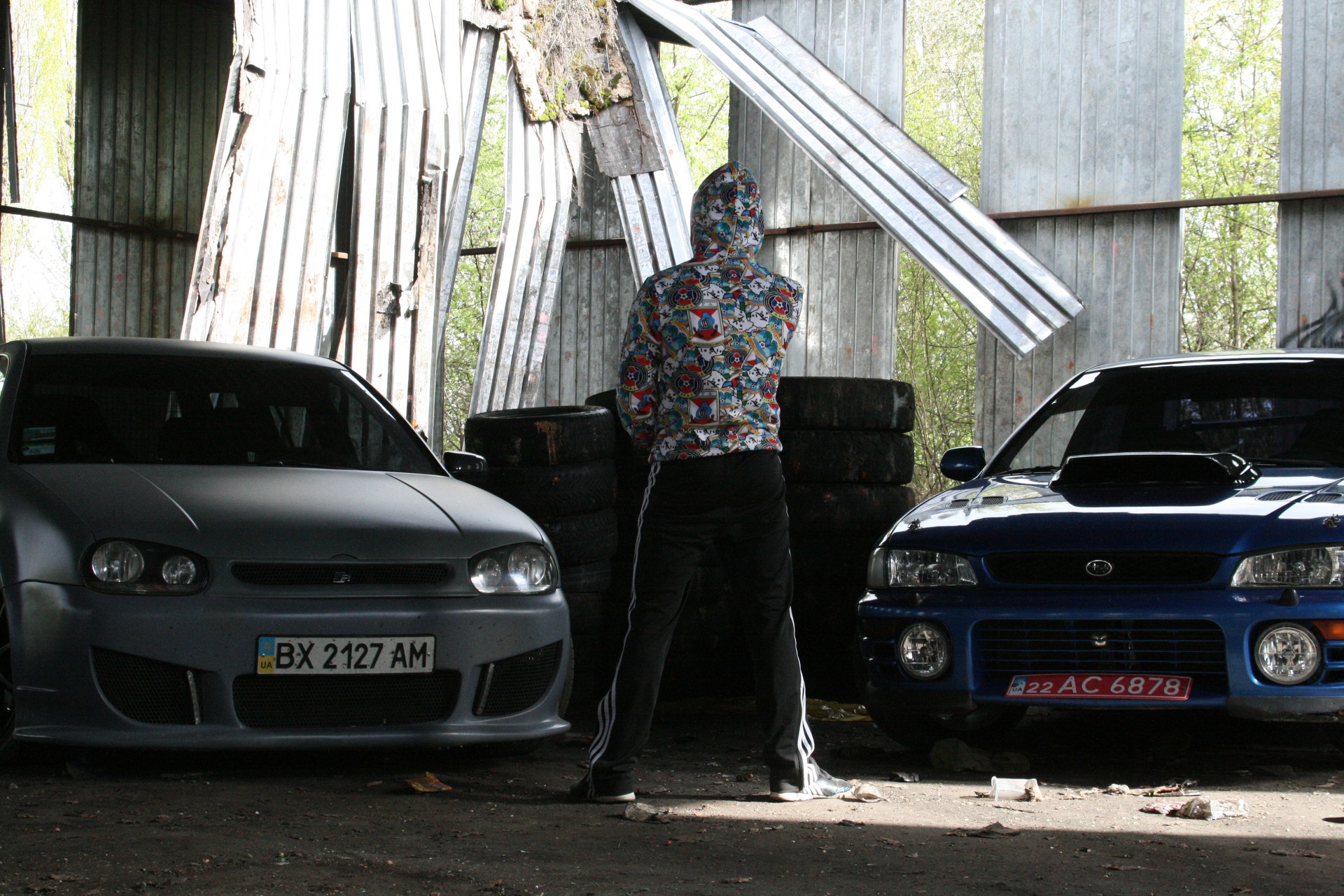Golf and WRX STI 2