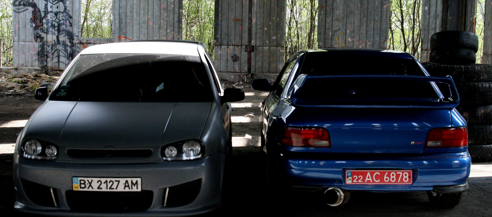 Golf and WRX STI 5