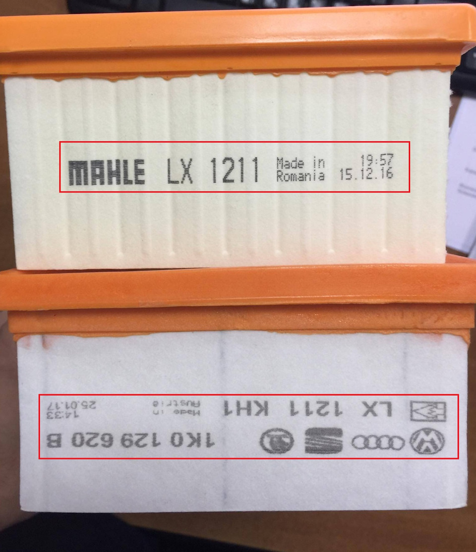 Повітряний фільтр Mahle/Knecht LX1211 і підступи недобросовісних постачальників 5