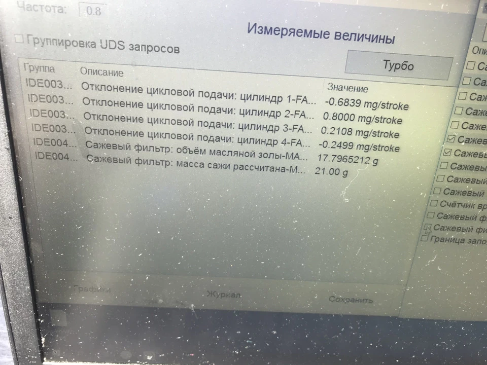 Форунки, Сажевий фільтр.