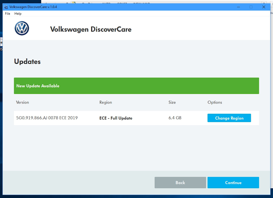 Оновлення штатної навігації VW Discover Media 1