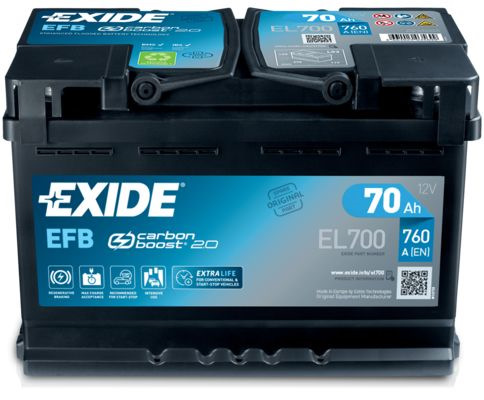 Замінив акумулятор на Exide EL700 1