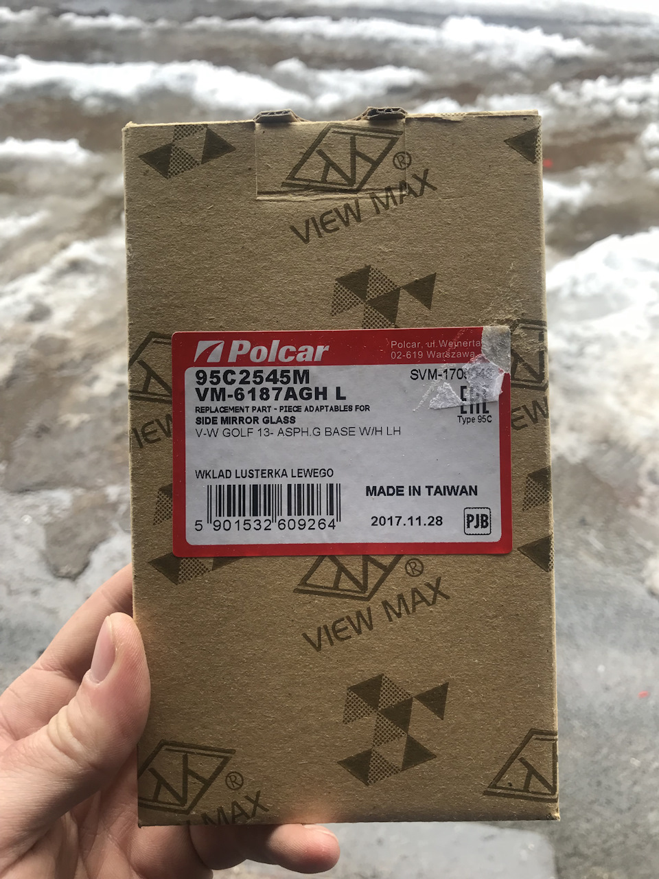 Дзеркало заднього виду POLCAR 1