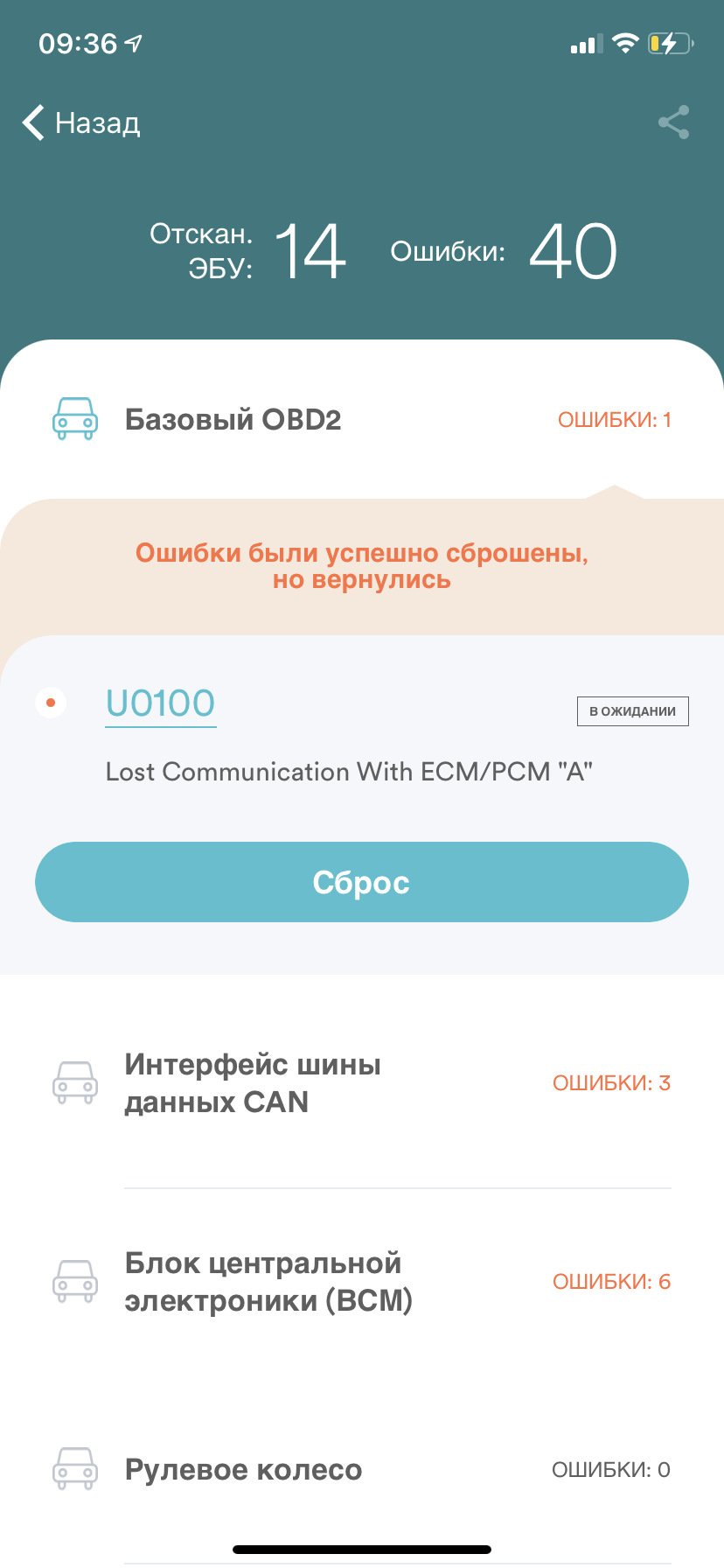 Не заводиться, купа помилок. Через мороз? Замерз дизель? 4