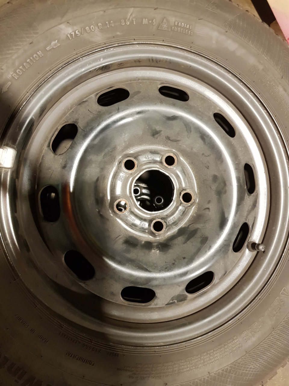 175/80R14 на зиму Golf 4 1.6 ATN 1
