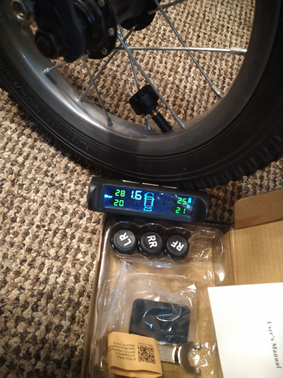 TPMS або датчик тиску в шинах 4