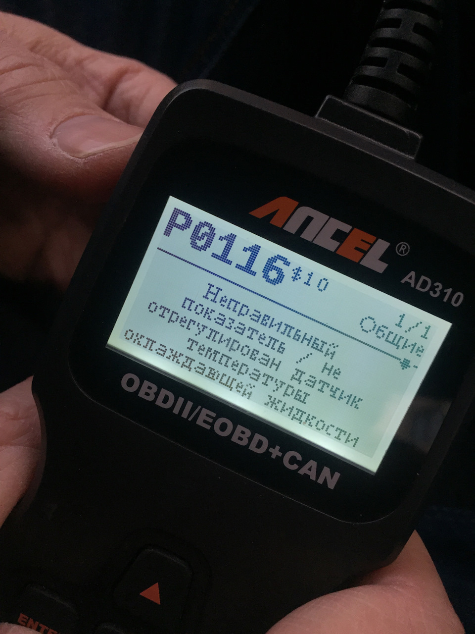 Загорівся чек (P0116) 1