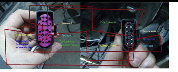 Потрібна допомога зі схемою для встановлення Bi-Xenon 5G1941031/5G1941032 5