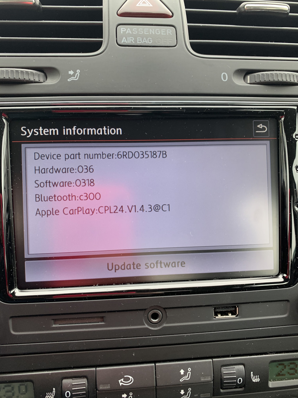 Оновив програму на rcd 330 plus desay 2