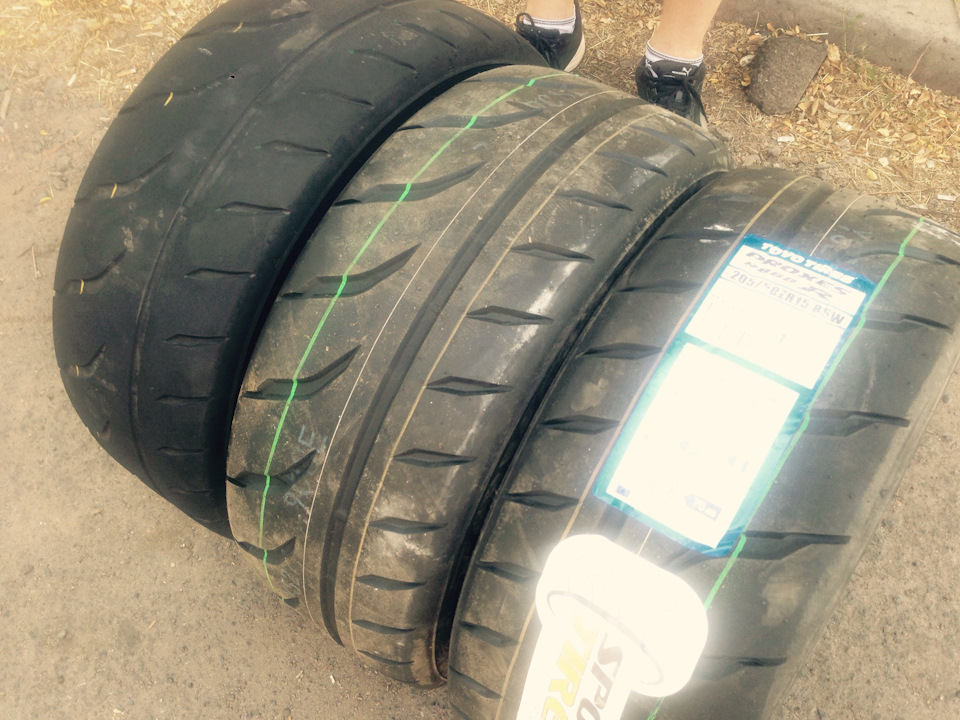 Найкращий зачіп Toyo R888 205/50 r15 і у нас з'явився спонсор:-) 3