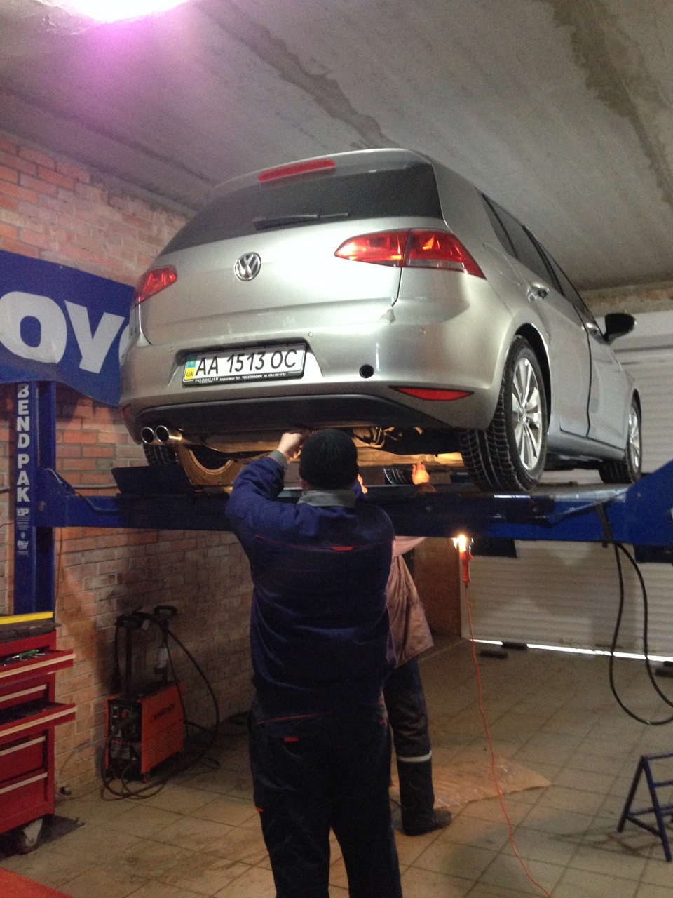 Встановлено вихлоп GTI 2
