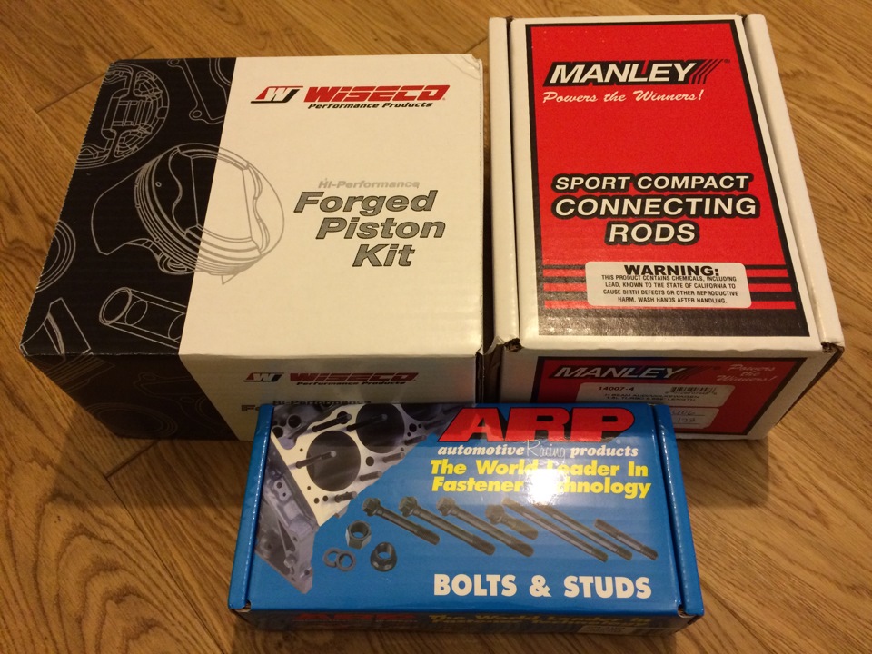 New 1.8T #11 - Pistons Wiseco + ConRods Manley + Studs ARP 1