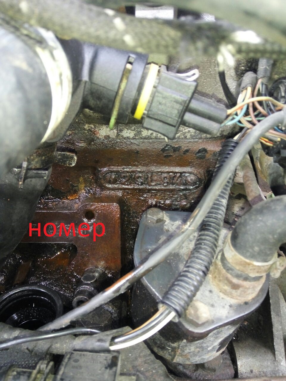 Номер двигуна гольф 3 1,9 TDI 4