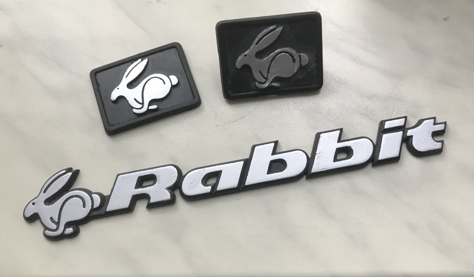Mk2 Rabbit Badge (Шильдики із зайцем) 3