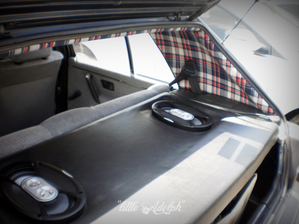 Стеля шотландка на Golf MK2 2