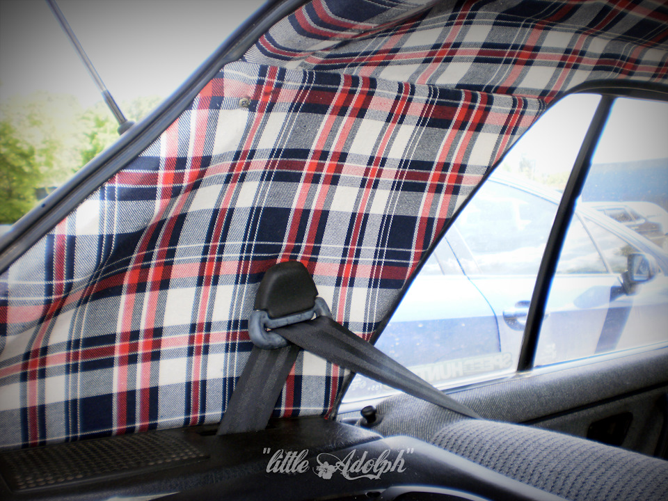 Стеля шотландка на Golf MK2 3