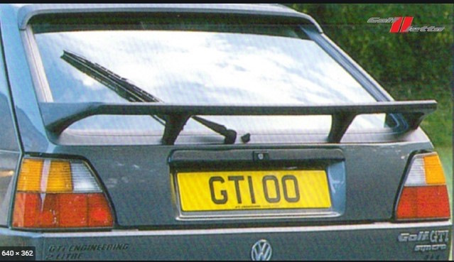 Іщу duck tail spoiler golf 2 5