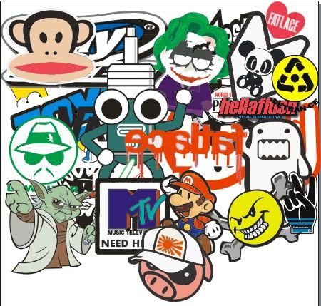 Стикербомбінг, StickerBomb готовий шаблон (Vector, Вектор) PART 2 1