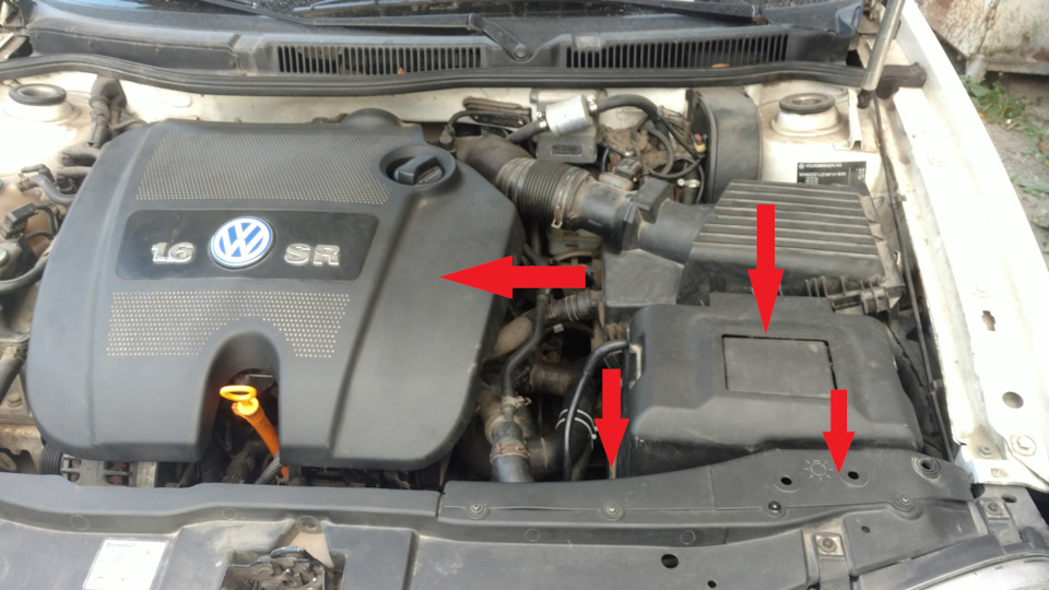 Заміна cтартера BFQ, AKL, 1.6 GOLF 4 1