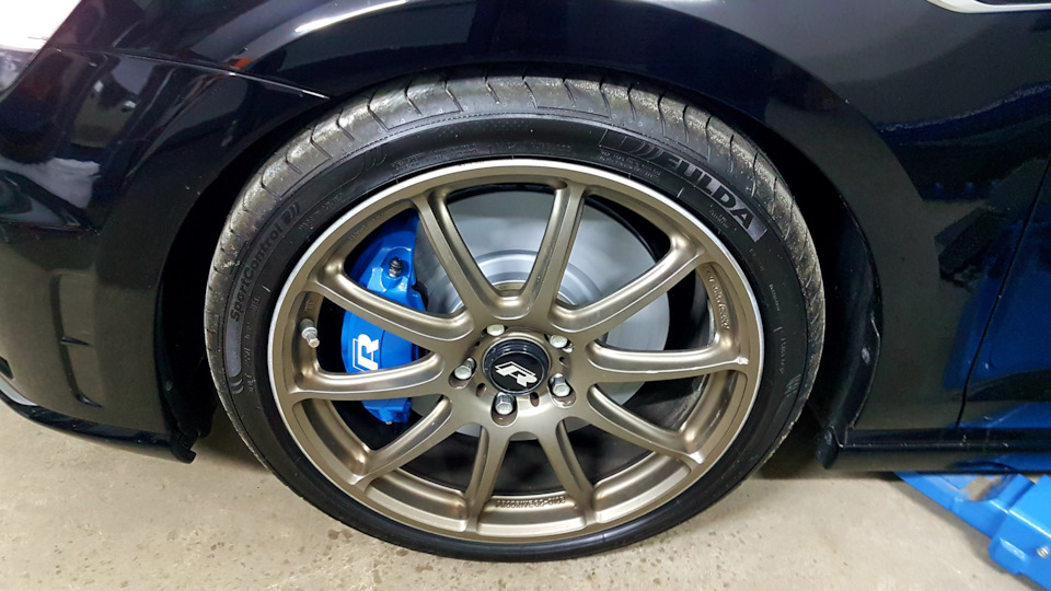 4х поршневі супорти Audi TTS під 340мм диск і збільшений ГТЦ, установка. 5